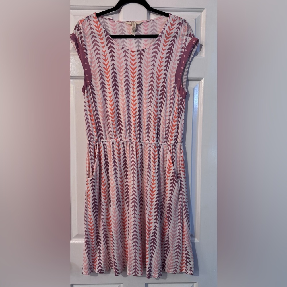 Matilda Jane Medium  Fortune Teller Dress Mauve Pink Orange Happy & Free
